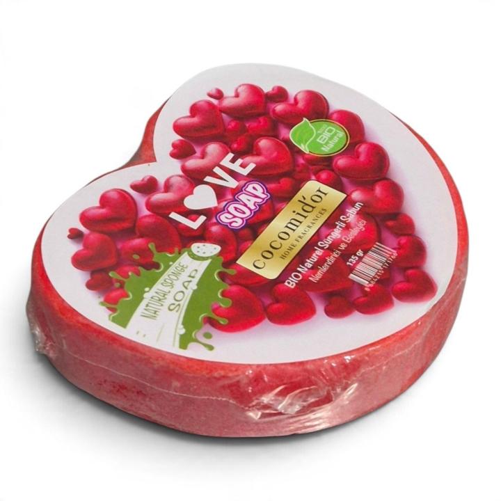 Парфумоване мило-мочалка у формі серця Cocomid'or (Love Soap, 135 грм)