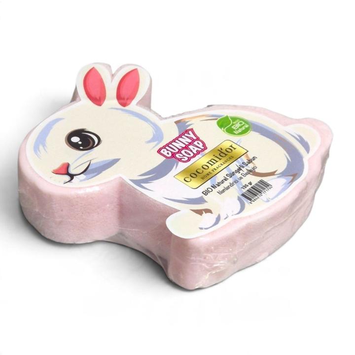 Дитяче натуральне мило-мочалка Cocomid'or (Bunny Soap, 135 грм)